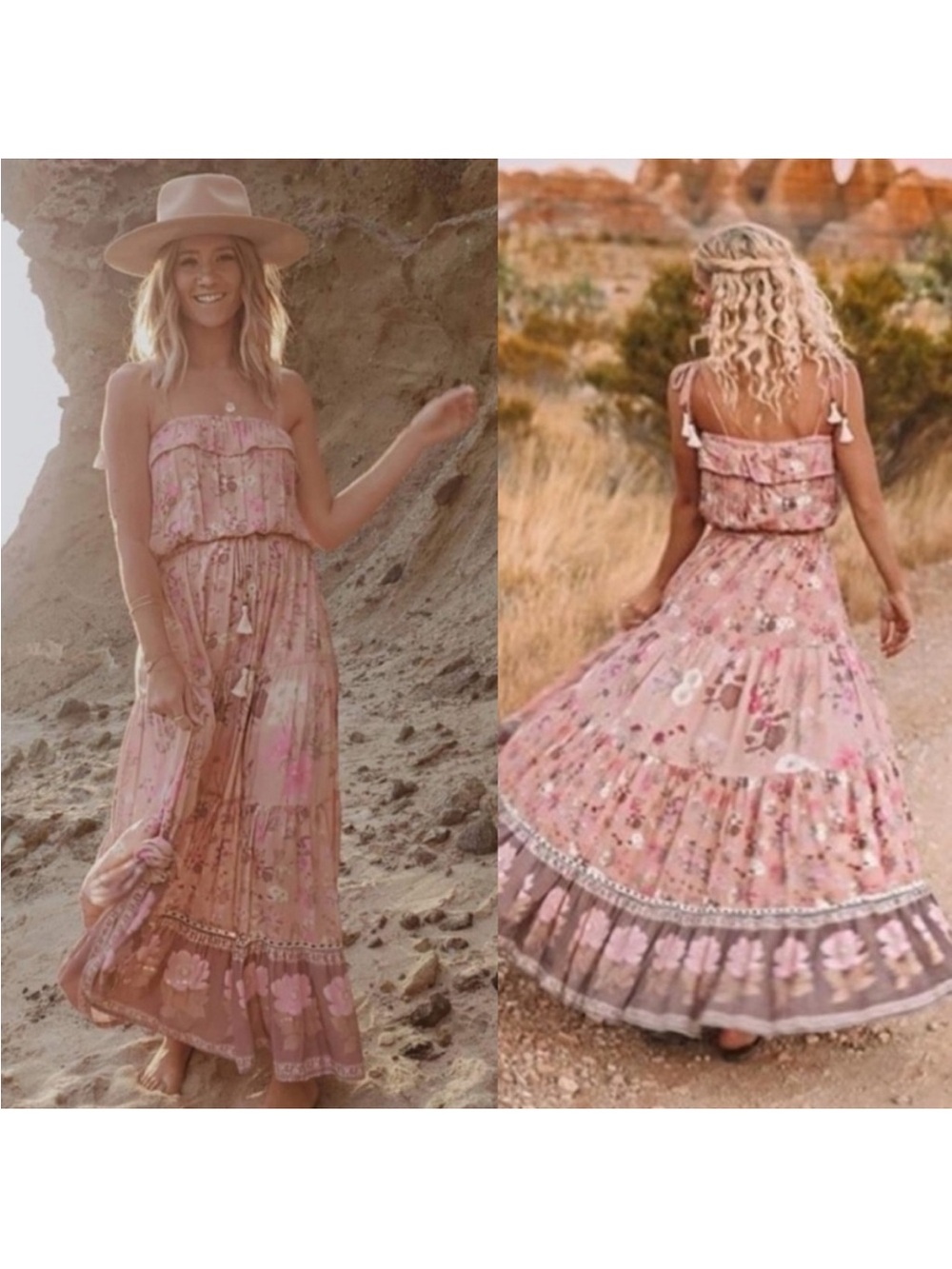 Spell and the Gypsy Collective Wild Bloom Dress Sz XL Floral Pink Boho - Picture 2 of 13